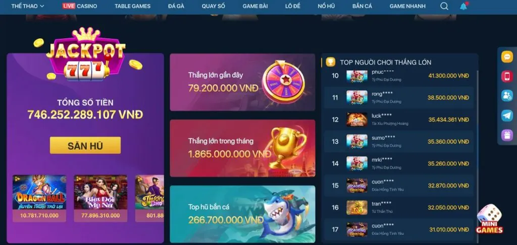 Kho trò chơi đa dạng của Sunwin APK bao gồm game bài, nổ hũ, bắn cá và live casino